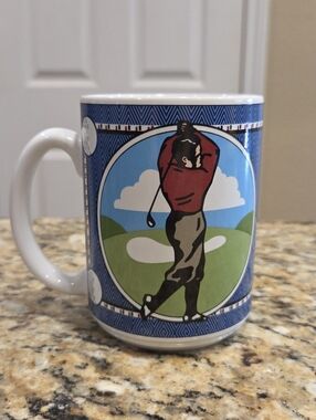 Golf Mug Vintage 1995 Ceramic Coffee Mug Cup Potpourri Designs John Winstead